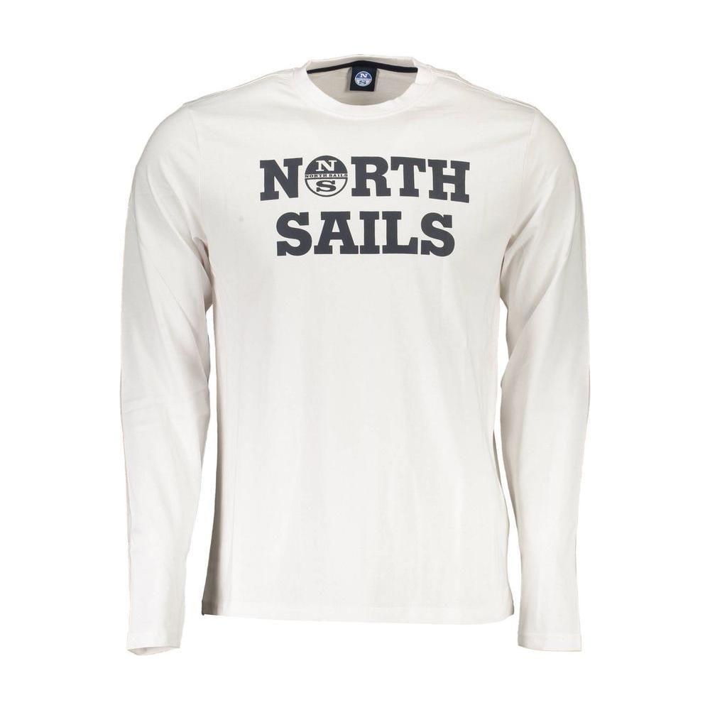 North Sails White Cotton Men TShirt