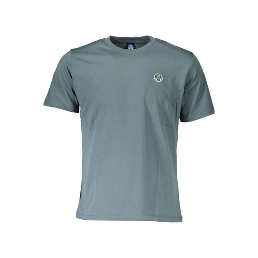 North Sails Chic Green Round Neck Tee with Logo Detail North Sails