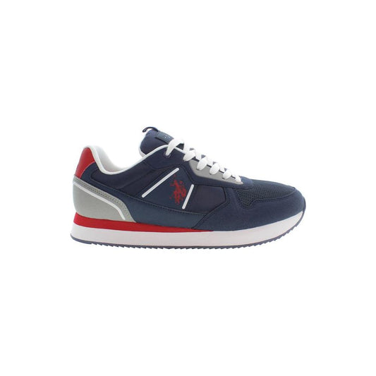 U.S. POLO ASSN. Sleek Blue Sports Sneakers with Contrasting Accents U.S. POLO ASSN.