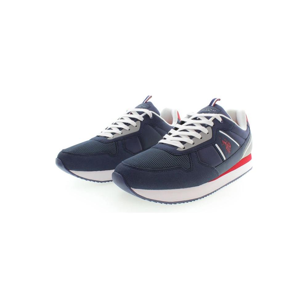 U.S. POLO ASSN. Sleek Blue Sports Sneakers with Contrasting Accents U.S. POLO ASSN.