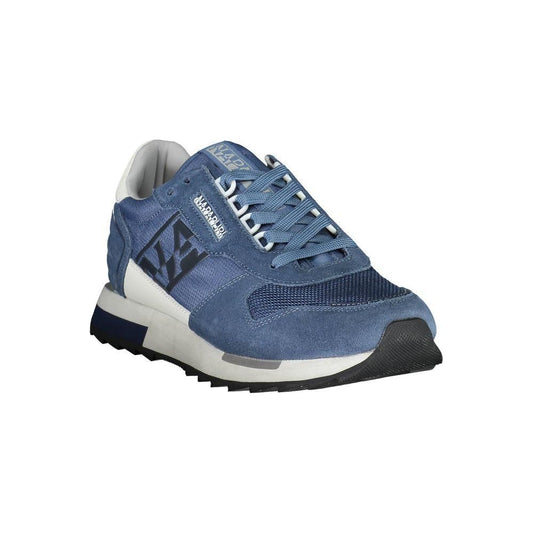 Napapijri Sleek Blue Lace-Up Sport Sneakers Napapijri