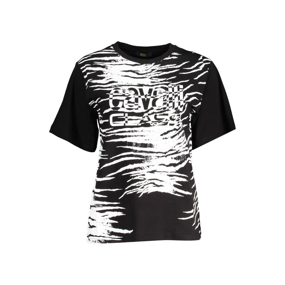 Cavalli Class Elegant Square Print Logo Tee Cavalli Class