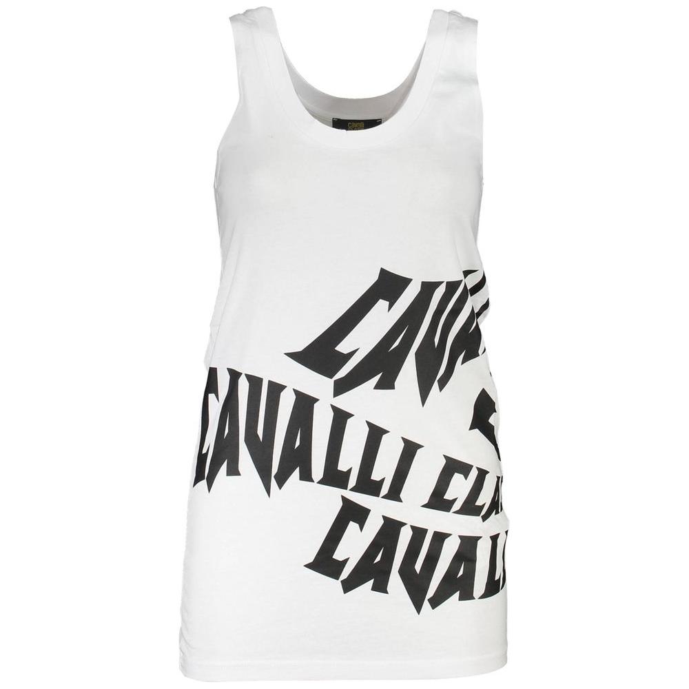 Cavalli Class Elegant Wide-Shoulder Printed Tank Top Cavalli Class