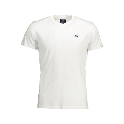 La Martina Chic Crew Neck Embroidered Tee La Martina