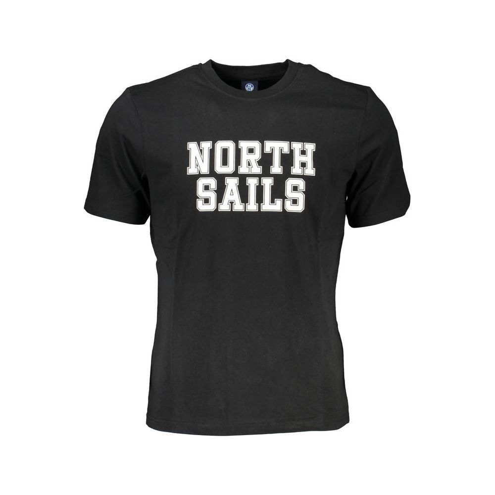 North Sails Black Cotton T-Shirt North Sails