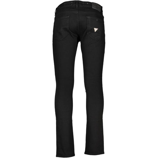 Guess Jeans Black Cotton Jeans & Pant Guess Jeans