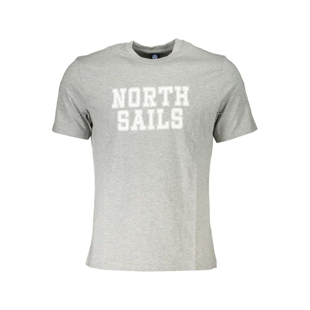 North Sails Gray Cotton T-Shirt North Sails