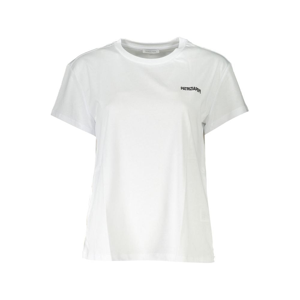 Patrizia Pepe White Cotton Tops & T-Shirt Patrizia Pepe