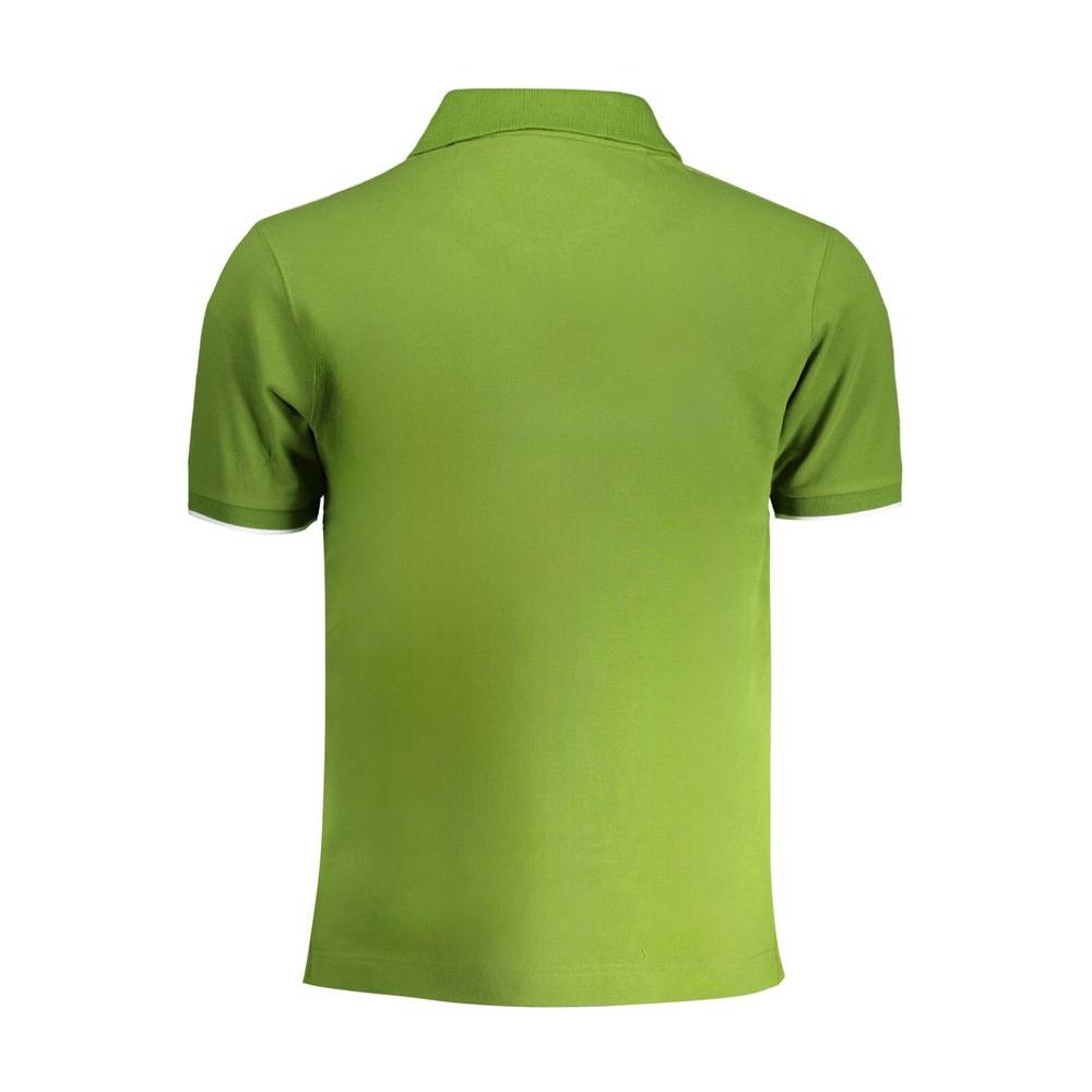 La Martina Green Cotton Polo Shirt La Martina