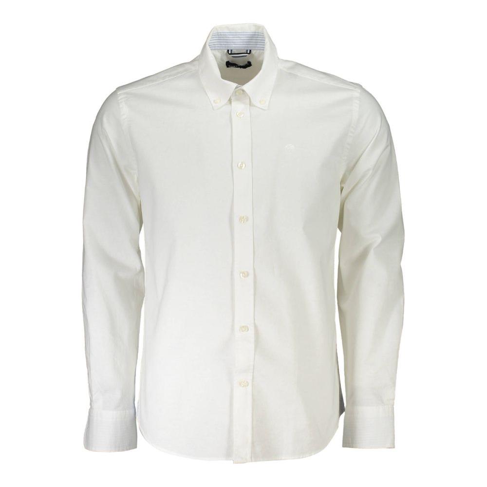 North Sails Elegant White Cotton Button-Down Shirt North Sails