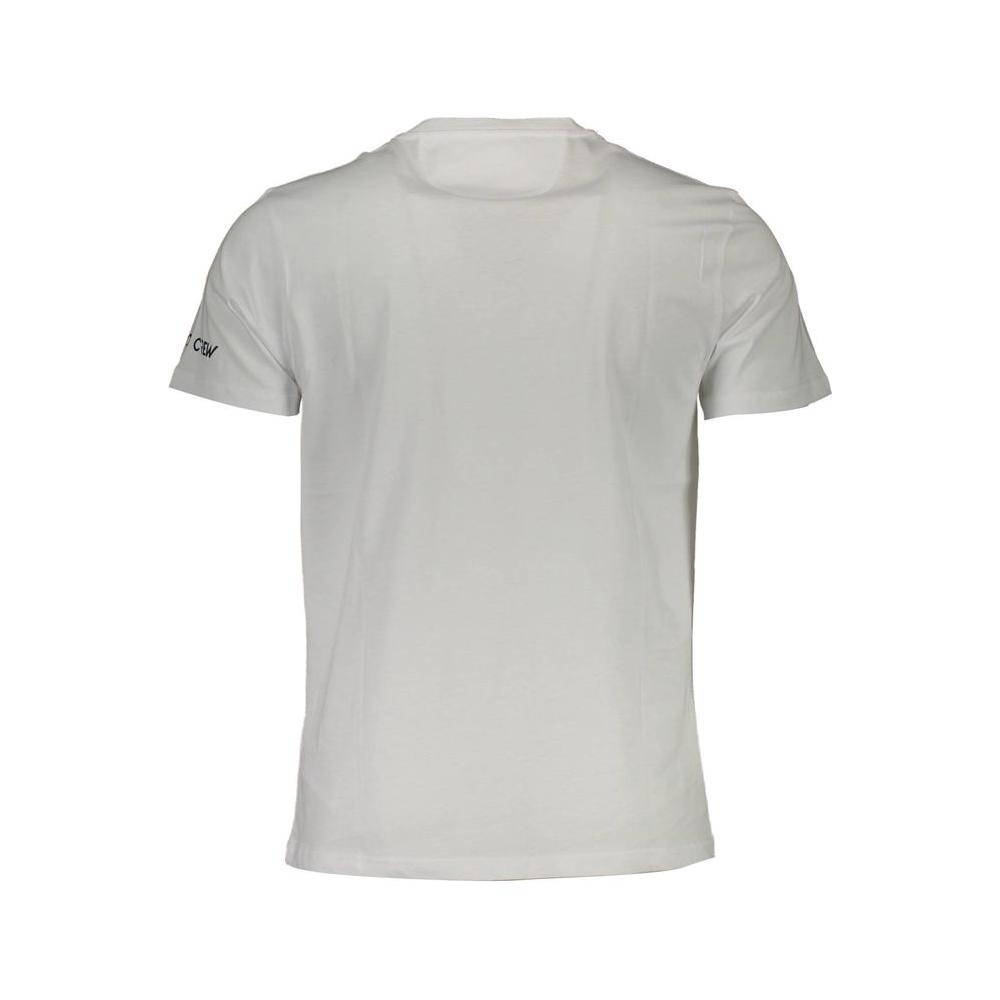 La Martina Embroidered Logo White Tee for Men La Martina