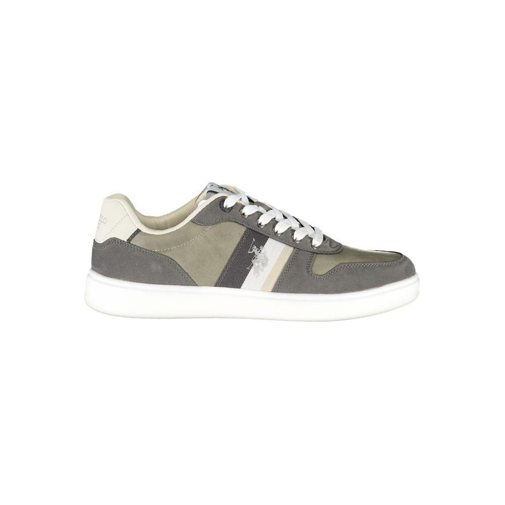 U.S. POLO ASSN. Sleek Gray Lace-Up Sports Sneakers U.S. POLO ASSN.