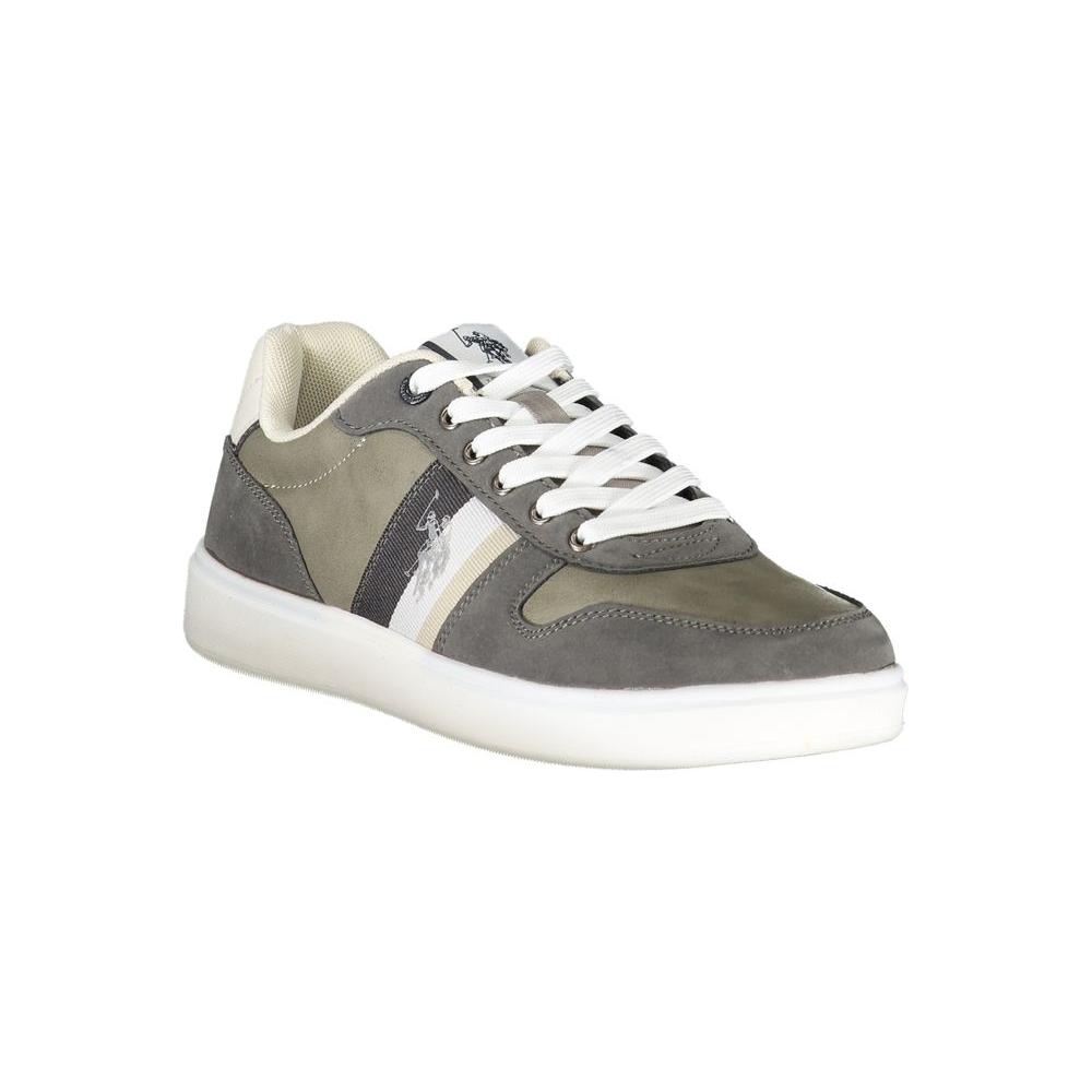 U.S. POLO ASSN. Sleek Gray Lace-Up Sports Sneakers U.S. POLO ASSN.