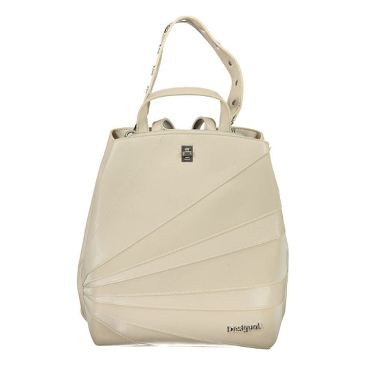 Desigual Beige Polyethylene Backpack Desigual