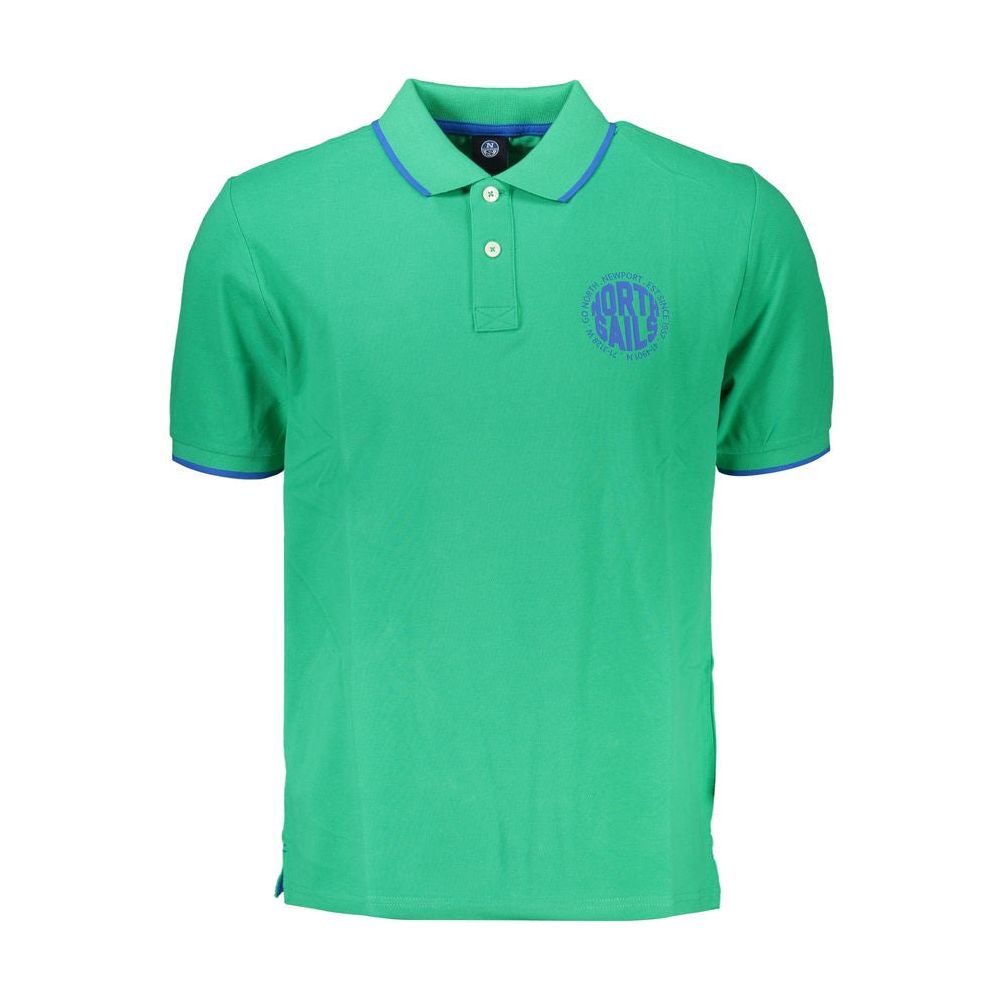 North Sails Green Cotton Polo Shirt North Sails