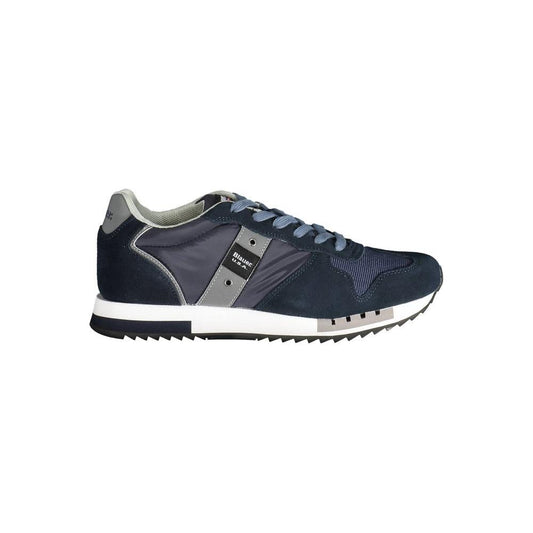 Blauer Sleek Blue Sports Sneakers with Contrasting Details Blauer