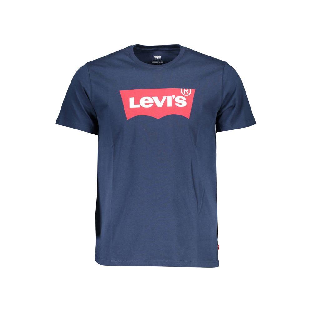 Levi's Classic Crew Neck Blue Tee with Logo Levi's