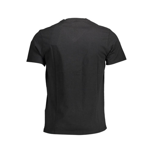 Levi's Elegant V-Neck Black Cotton Tee Levi's