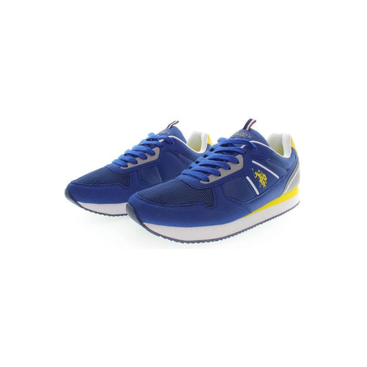 U.S. POLO ASSN. Sleek Blue Lace-Up Sports Sneakers U.S. POLO ASSN.