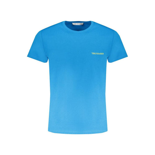 Trussardi Light Blue Cotton T-Shirt Trussardi