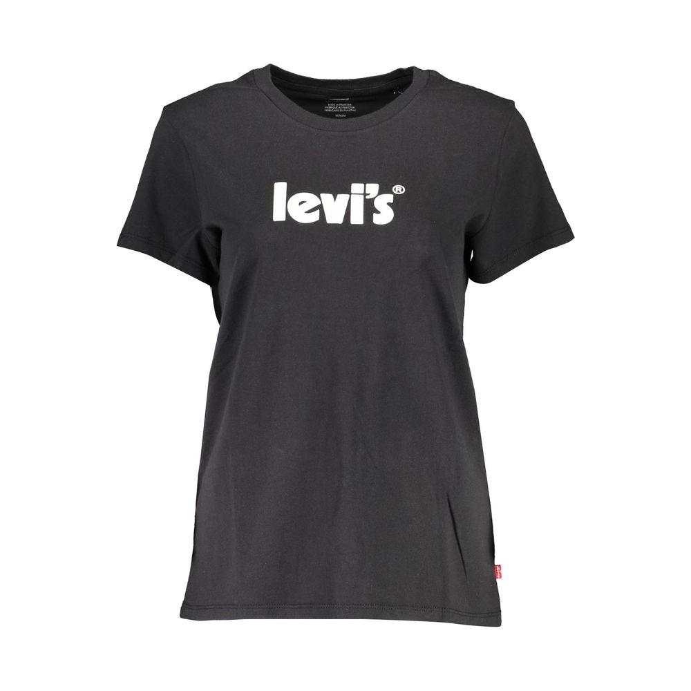 Levi's Black Cotton Tops & T-Shirt