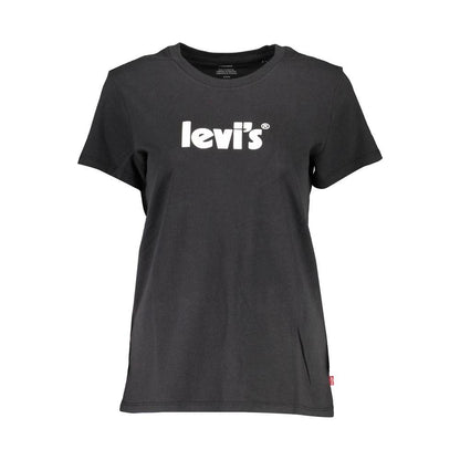 Levi's Black Cotton Tops & T-Shirt Levi's