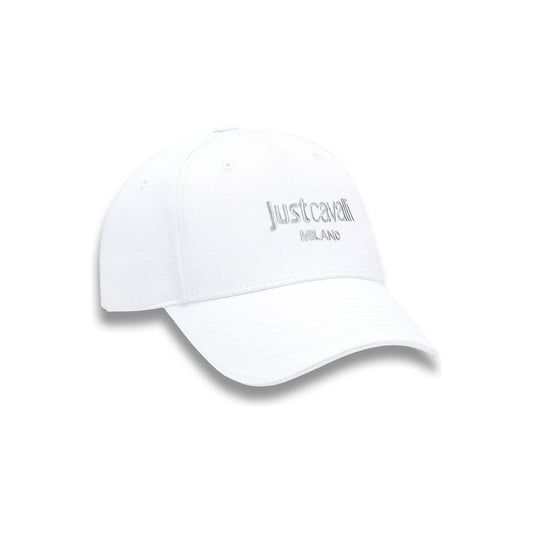 Just Cavalli White Cotton Men Cap Just Cavalli