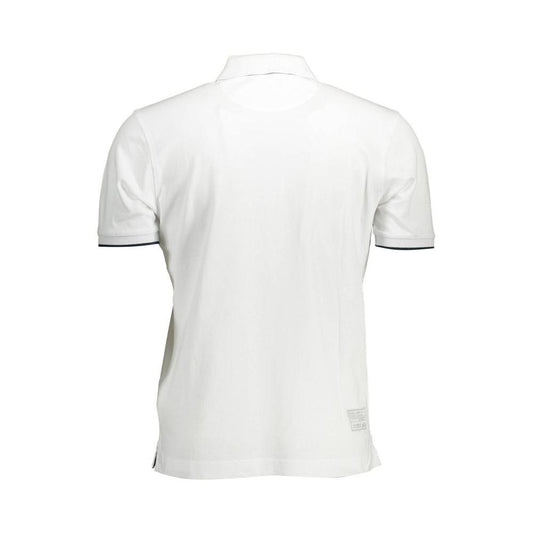 La Martina Elegant White Polo with Contrasting Embroidery La Martina