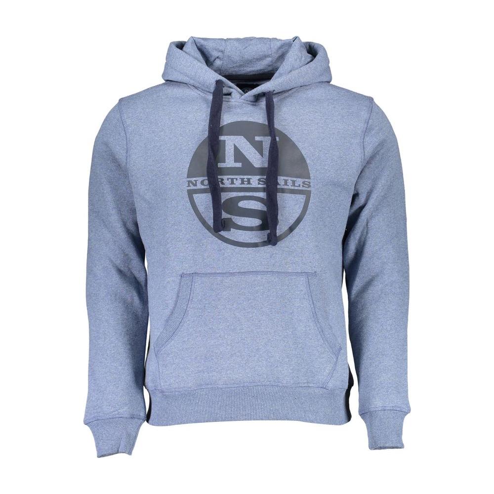 North Sails Blue Cotton Men Sweater North Sails