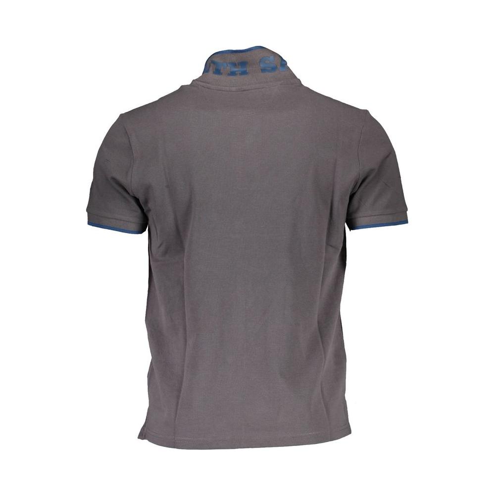 North Sails Elegant Gray Short-Sleeved Polo Shirt North Sails