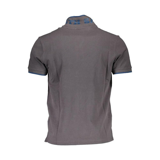 North Sails Elegant Gray Short-Sleeved Polo Shirt North Sails