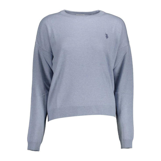 U.S. POLO ASSN. Elegant Light Blue Embroidered Sweater U.S. POLO ASSN.