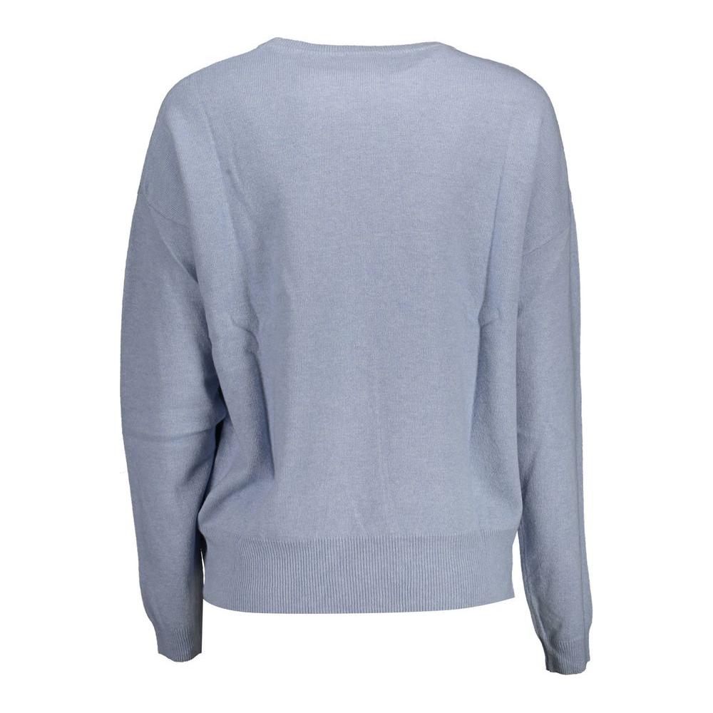 U.S. POLO ASSN. Elegant Light Blue Embroidered Sweater U.S. POLO ASSN.