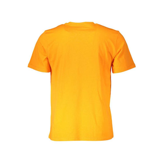 North Sails Vibrant Orange Cotton Tee with Logo Print North Sails