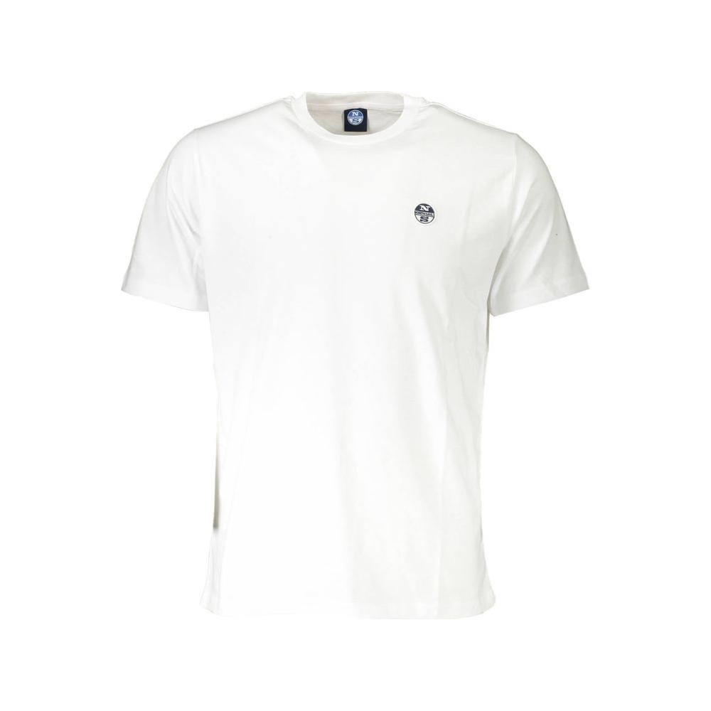 North Sails Chic White Cotton Tee with Logo Accent North Sails