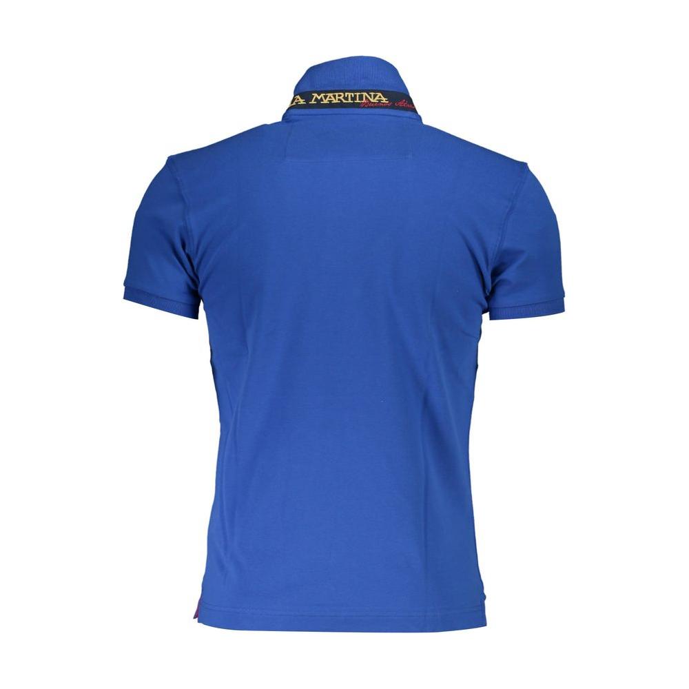 La Martina Slim Fit Embroidered Polo with Contrast Details La Martina