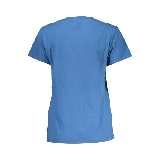 Levi's Elegant Blue Cotton Tee with Classic Print Levi's