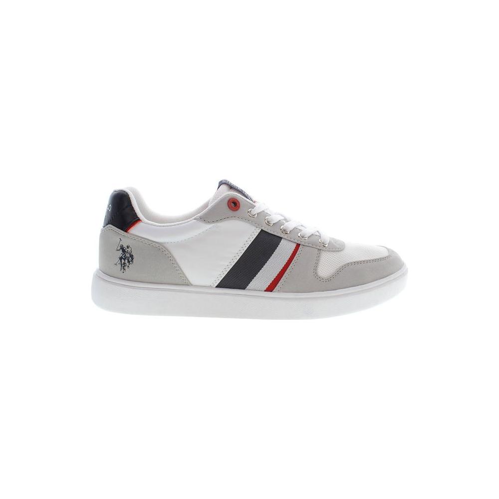 U.S. POLO ASSN. Chic Gray Lace-Up Sneakers with Logo Detail U.S. POLO ASSN.