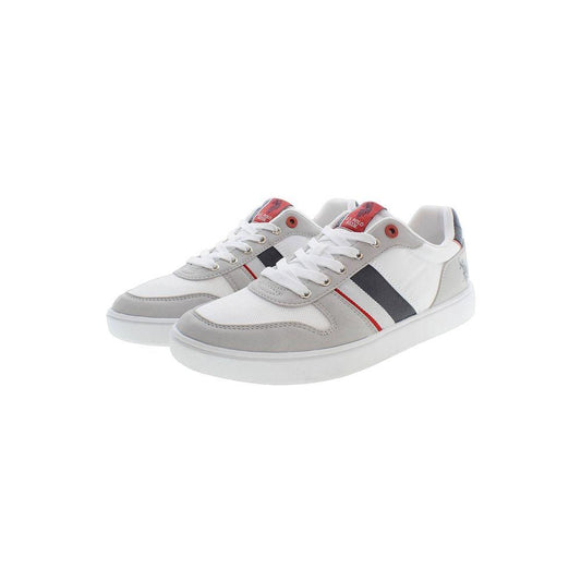 U.S. POLO ASSN. Chic Gray Lace-Up Sneakers with Logo Detail U.S. POLO ASSN.