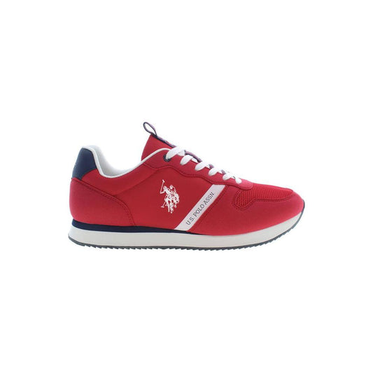 U.S. POLO ASSN. Chic Pink Lace-Up Sneakers with Contrasting Accents U.S. POLO ASSN.