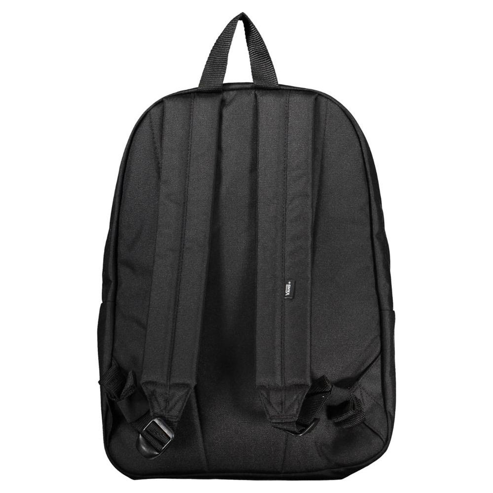 Vans Sleek Black Polyester Backpack with Logo Detail Vans