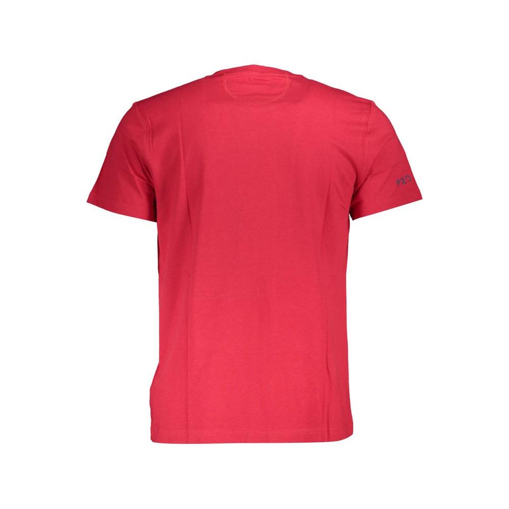 La Martina Red Cotton Men T-Shirt