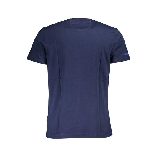 La Martina Chic Blue Logo Tee with Classic Embellishments La Martina