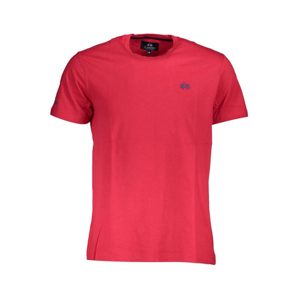 La Martina Red Cotton Men T-Shirt La Martina