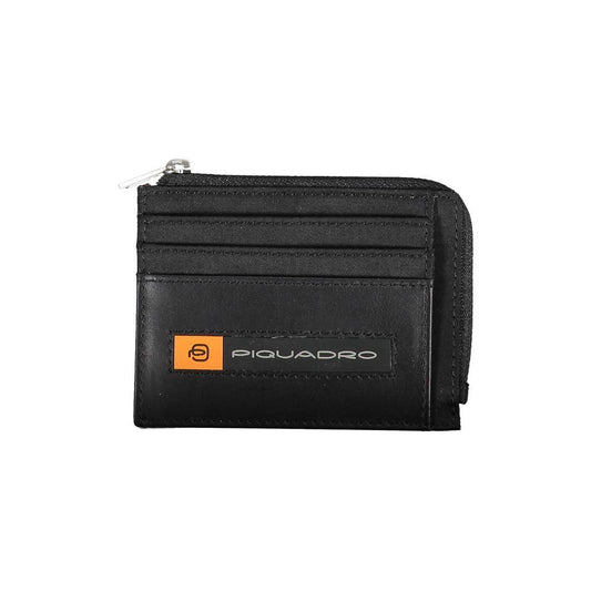 Piquadro Black ECONYL Men Wallet Piquadro