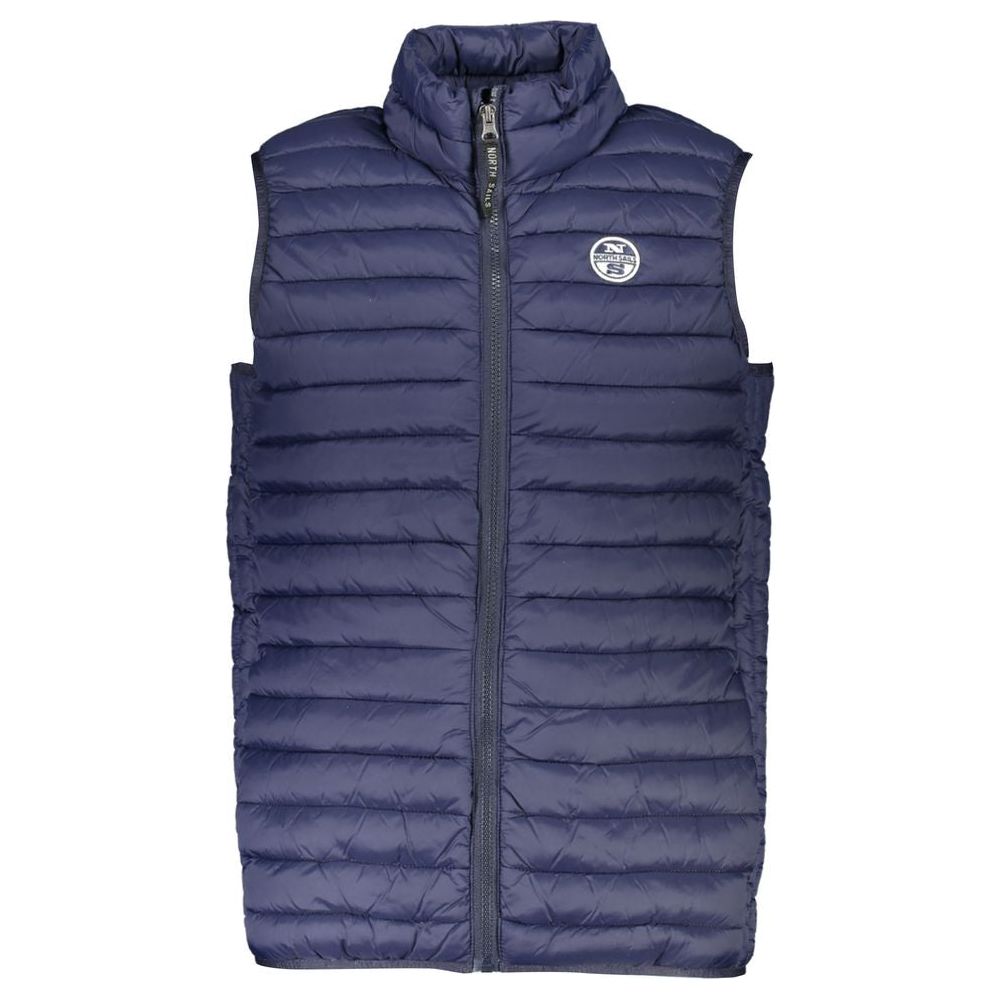 North Sails Sleek Sleeveless Zippered Vest in Blue North Sails