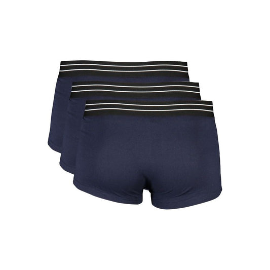 Cavalli Class Blue Cotton Underwear Cavalli Class