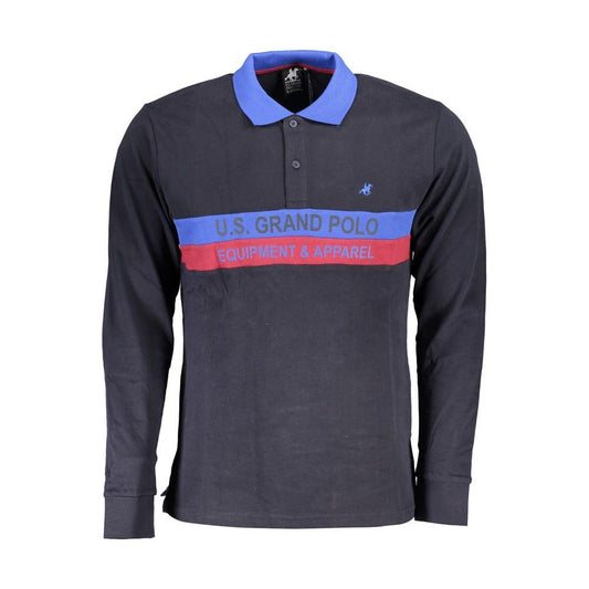 U.S. Grand Polo Blue Cotton Polo Shirt U.S. Grand Polo