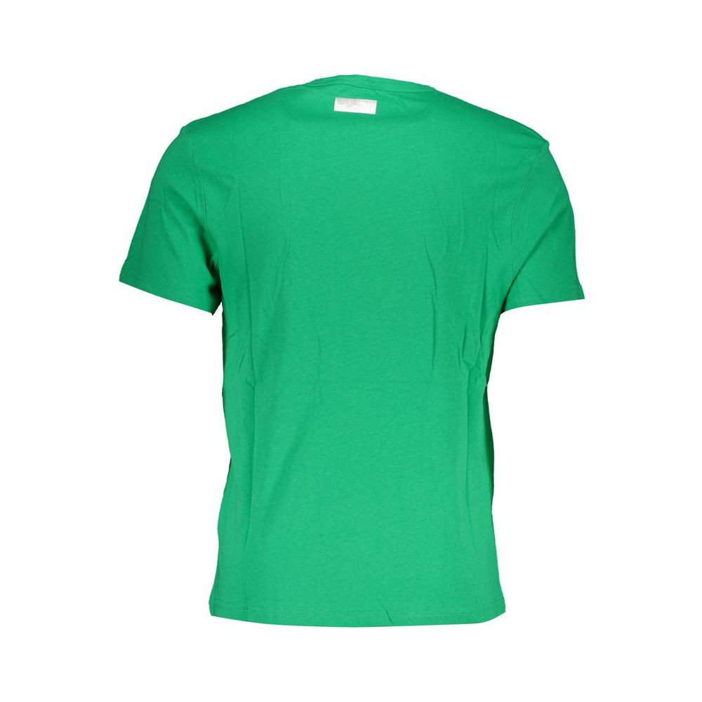 Bikkembergs Green Cotton T-Shirt Bikkembergs