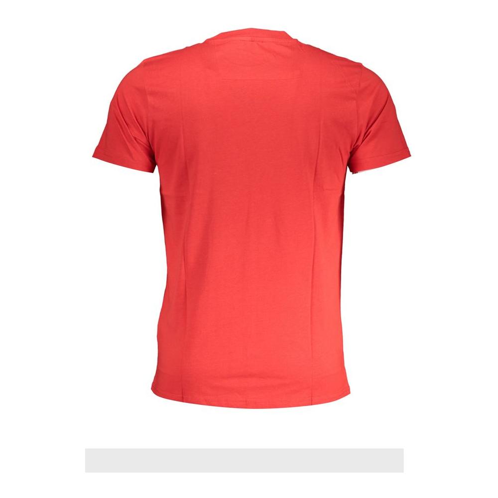 Cavalli Class Red Cotton T-Shirt Cavalli Class